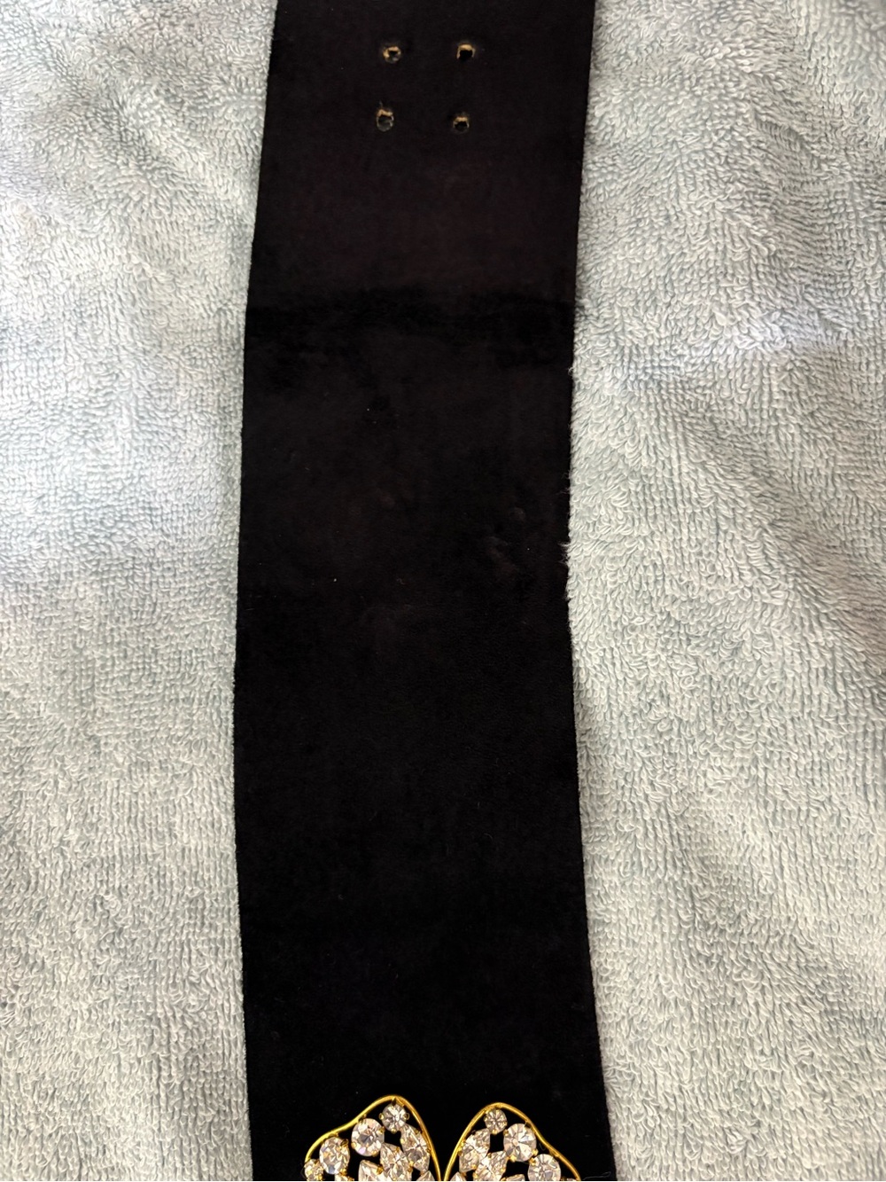 Vintage Christian Dior Luxurious Black and Gold Belt with Ornate Design - Picture 9 of 15